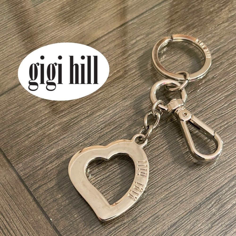 Gigi Hill Silver-tone Heart Keychain - Bag Charm